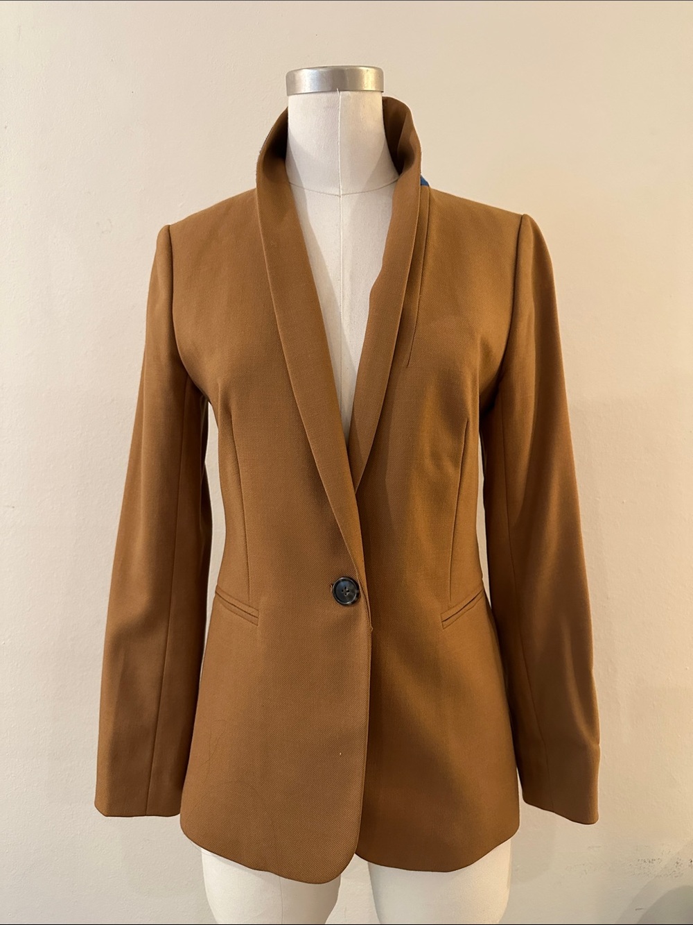 J. Crew Camel Brown Single-Button Blazer